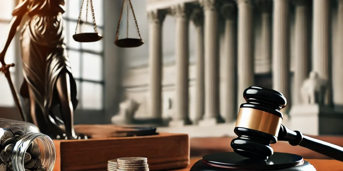 DALL·E 2025-02-14 15.27.03 – A courtroom with a judge’s gavel and legal documents on a desk, symbolizing a major decision about retirement benefits. A blurred background shows the DALL·E 2025-02-14 15.27.03 - A courtroom with a judge's gavel and legal documents on a desk, symbolizing a major decision about retirement benefits. A blurred background shows the